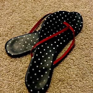 Lauren Conrad Red, White, & Blue Flip Flops Size 10